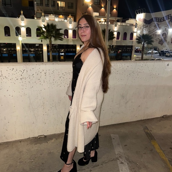 Mango Cream Open-Front Sweater - Picture 6 of 6